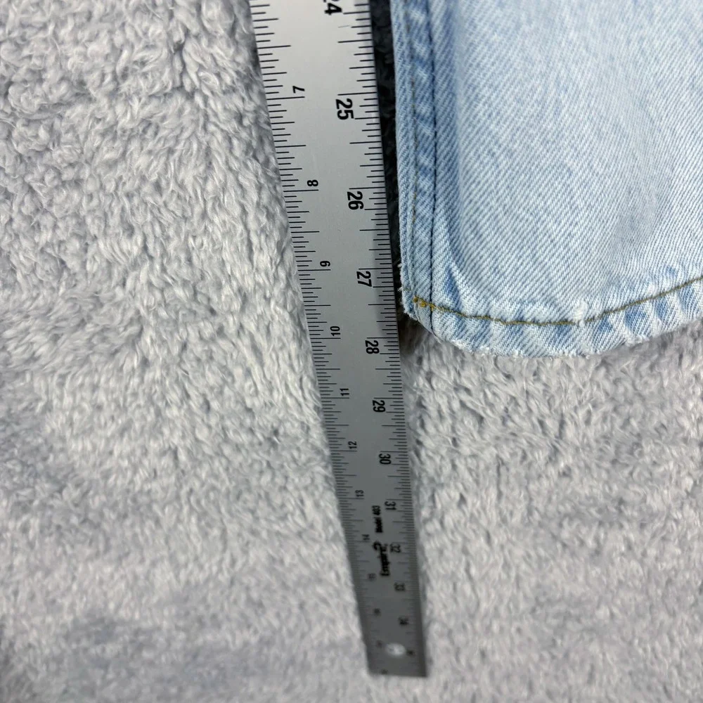 Reformation Cynthia High Rise Straight Leg Jeans‎ Size 24 Tahoe Light Wash Rigid